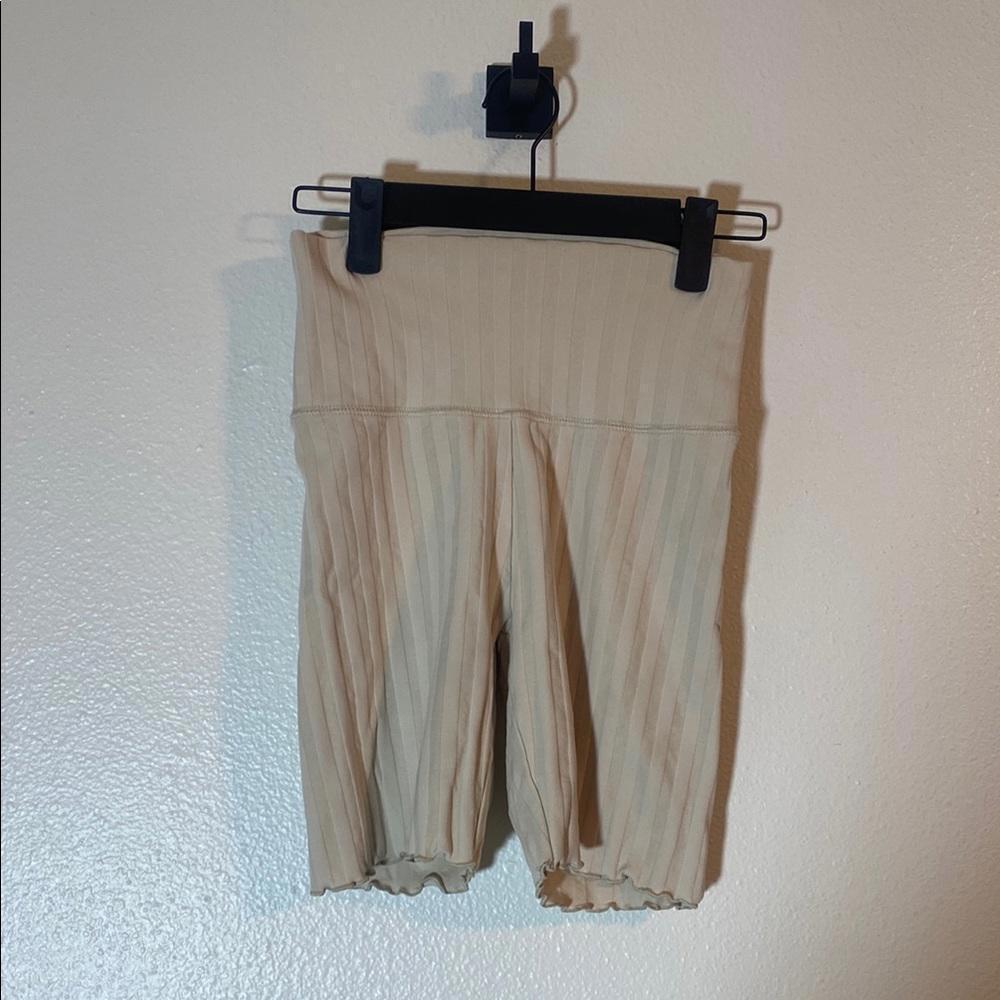 Trendy Ribbed Two-Piece Set - Natural Beige - Picture 7 of 8